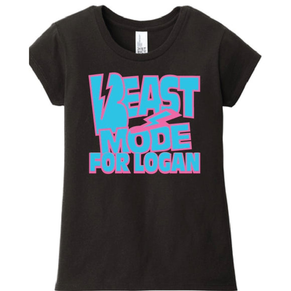 Beast Mode for Logan  girls tee