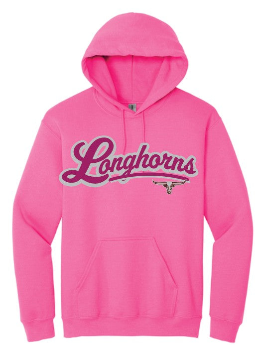 RCO Cotton pink Longhorn hoodie