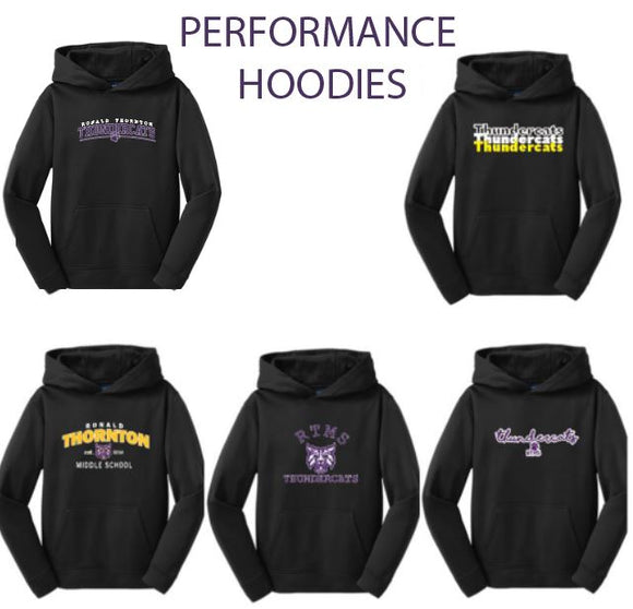 rtms 22 BLACK PERFORMANCE HOODIE