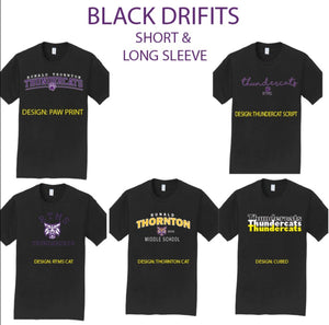 rtms 22 BLACK DRIFITS SHORT & LONG   SLEEVE