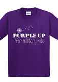 PURPLE UP FOR MILITARY KIDS tee shirt