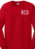youth long sleeve We Wear RED